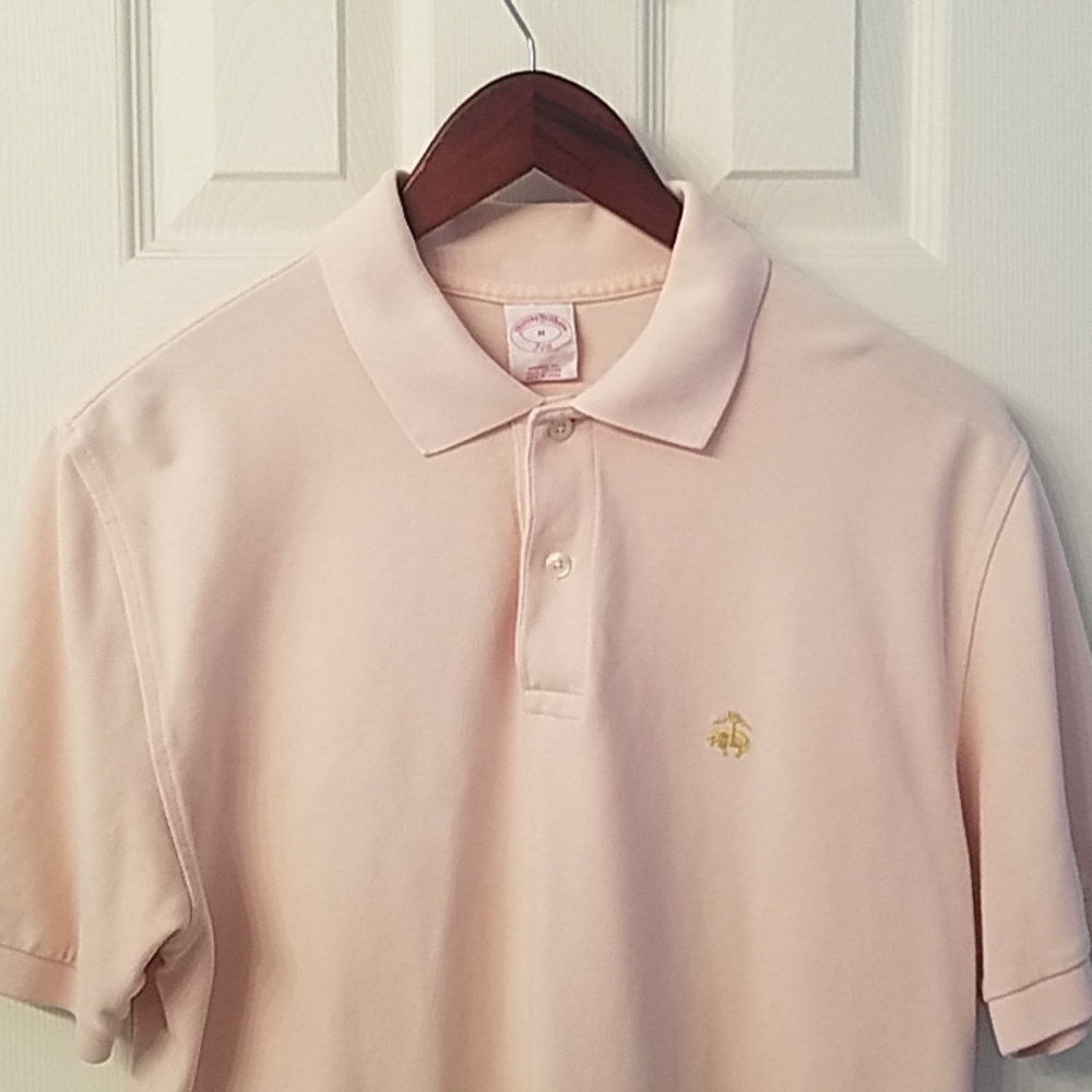 Brooks Brothers '346' Light Pink Mens Polo